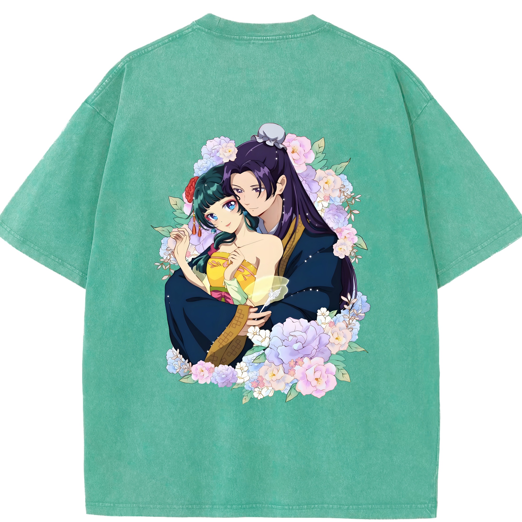 （画像用） 薬屋のひとりごと The Apothecary Diaries 綿100% ヴィンテージ風 半袖Tシャツ（背面プリント）